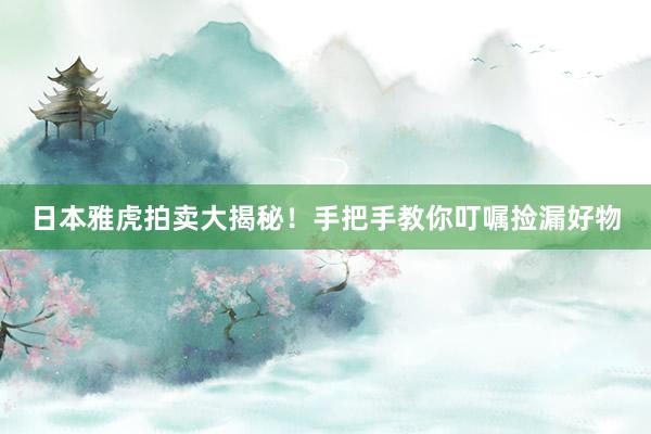 日本雅虎拍卖大揭秘！手把手教你叮嘱捡漏好物
